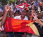 Studentendemo in Dili, Ost
Timor